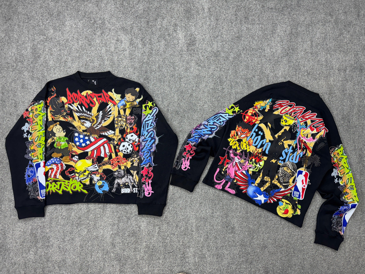 “Stars Are Art” Black Thermal Long Sleeve