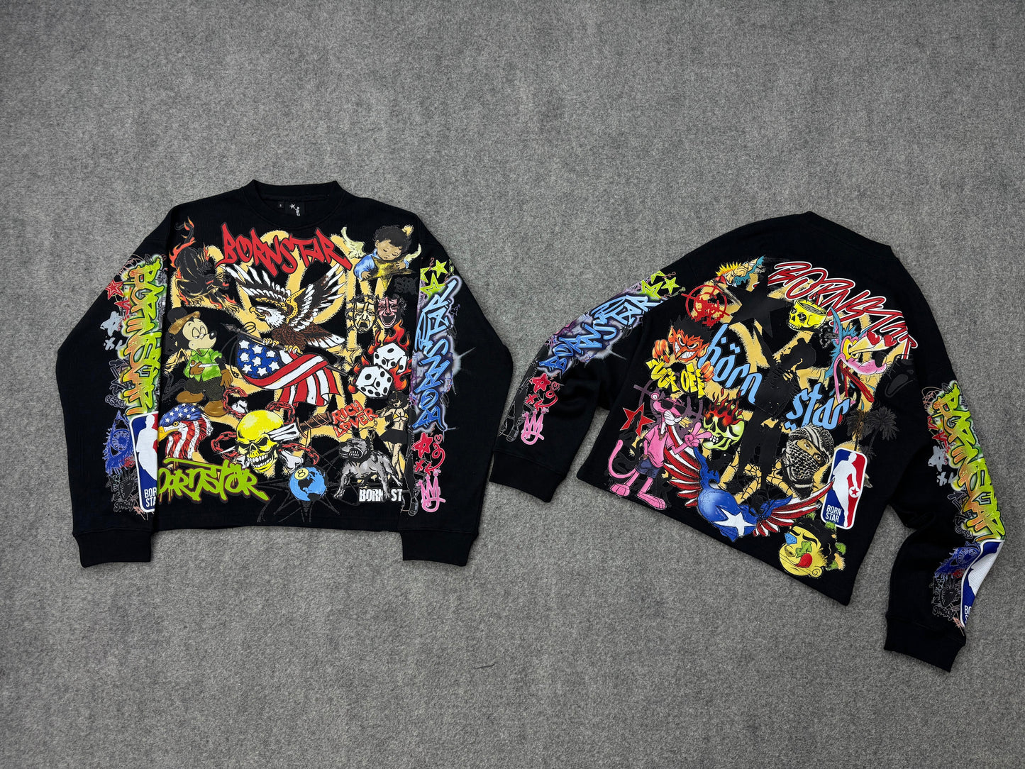 “Stars Are Art” Black Thermal Long Sleeve